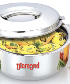 Diamond Stainless Steel Casserole Serving Dish Hot Pot - 5L